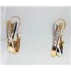 Image 2 : 14K 2-Tone Gold  Diamond  Earring