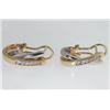 Image 4 : 14K 2-Tone Gold  Diamond  Earring