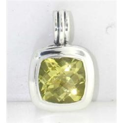 David Yurman Silver Lemon Citrine Pendant