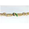 Image 3 : Krypell 18K Gold  Sapphire, Emerald & Diamond Necklace.