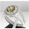 Image 2 : David Yurman  Silver Lemon Citrine Diamond Ring