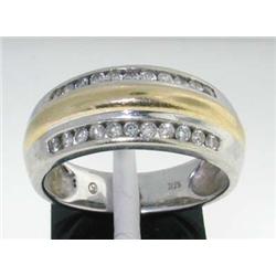 14K 2- toned Gold Diamond Ring