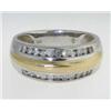 Image 2 : 14K 2- toned Gold Diamond Ring