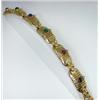 Image 3 : Salavetti 18K Yellow Gold Multi-stone, Diamond Bracelet