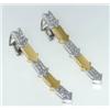 Image 1 : Enigma 18K Two Toned Gold Diamond Earrings!