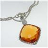 Image 5 : David Yurman Silver Citrine Diamond Necklace.