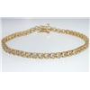 Image 1 : 14k Yellow Gold  Diamond Bracelet