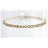 Image 4 : 14k Yellow Gold  Diamond Bracelet
