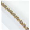 Image 2 : 14k Yellow Gold  Diamond Bracelet