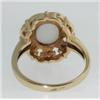 Image 4 : 14k Yellow Gold Opal Diamond Ring