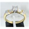 Image 1 : 14k Two-tone Gold Diamond Ring