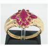 Image 1 : 10K Yellow Gold Ruby Ring