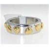 Image 2 : Platinum / 18K Yellow Gold Ring