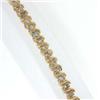Image 3 : 14k Yellow Gold  Diamond Bracelet