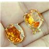 Image 1 : 14K Yellow Gold Citrine Earring