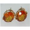 Image 3 : 14K Yellow Gold Citrine Earring