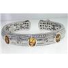 Image 1 : Judith Ripka Silver Citrine & Diamonique Bangle
