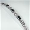 Image 2 : Judith Ripka Silver Onyx Bracelet.