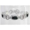 Image 4 : Judith Ripka Silver Onyx Bracelet.