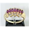 Image 1 : 14K Yellow Gold Ruby & Diamond Ring