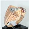 Image 3 : 14K 2-tone Gold Ruby & Diamond  Ring