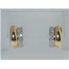 Image 2 : 14K Yellow Gold  Diamond  Earring