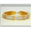 Image 1 : Cartier 18Kt Two-Tone Gold Diamond Bangle!