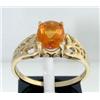 Image 1 : 10K Yellow Gold Citrine Ring