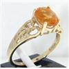 Image 3 : 10K Yellow Gold Citrine Ring