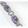 Image 3 : Judith Ripka Silver Amethyst Bracelet.
