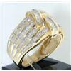 Image 3 : 14k Yellow Gold Diamond Ring,