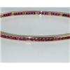 Image 2 : 14K Yellow Gold Ruby Bracelet