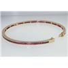 Image 3 : 14K Yellow Gold Ruby Bracelet