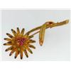 Image 5 : Tiffany & Co 18k Yellow Gold Ruby Pin