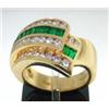 Image 1 : Krypell 18K Gold Emerald & Diamond Ring
