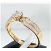Image 2 : 14K Yellow Gold Diamond Ring
