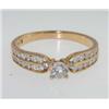 Image 4 : 14K Yellow Gold Diamond Ring