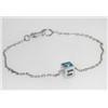 Image 3 : Gucci 18K White Gold Blue Topaz Bracelet