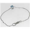 Image 4 : Gucci 18K White Gold Blue Topaz Bracelet