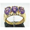 Image 1 : 10K Yellow Gold Amethyst  Ring