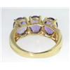 Image 4 : 10K Yellow Gold Amethyst  Ring