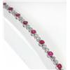 Image 2 : Platinum Ruby Diamond Bracelet.