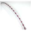 Image 4 : Platinum Ruby Diamond Bracelet.