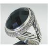 Image 2 : David Yurman 18K White Gold Onyx Diamond Ring.