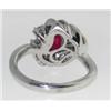 Image 3 : Platinum Lady's Ruby & Diamond Ring