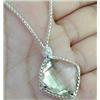 Image 1 : David Yurman Silver Lime Citrine Diamond Necklace.