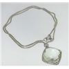 Image 3 : David Yurman Silver Lime Citrine Diamond Necklace.