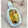 Image 1 : id Yurman Silver Citrine & Diamond Pendant