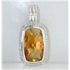 Image 2 : id Yurman Silver Citrine & Diamond Pendant