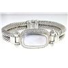 Image 1 : David Yurman Silver, White Coral & Diamond Bangle.